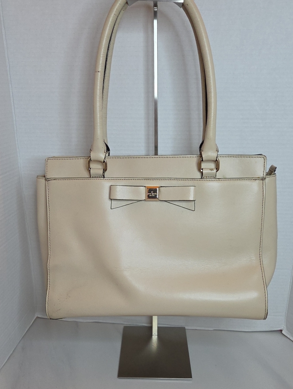 kate spade Cream Bow-Accent Shoulder Bag